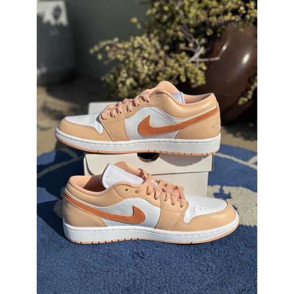 Nike Air Jordan 1 Low Sunset Haze Bright Citrus DC0774-801 Size 11W - Picture 3 of 6